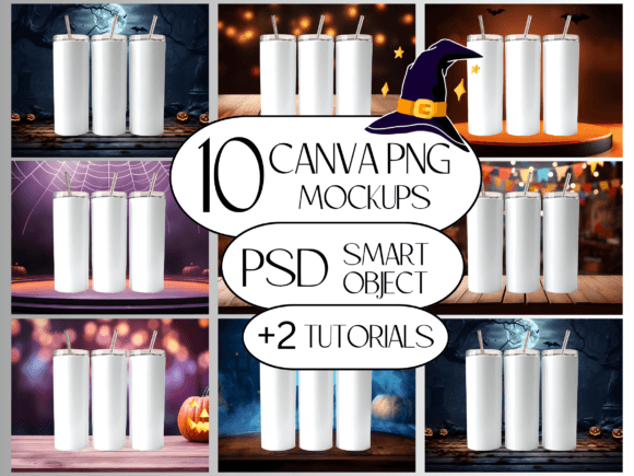 20Oz Skinny Tumbler Mockup Canva + PSD: Your Design Workflow, Streamlined