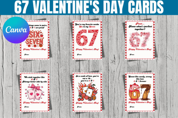 67 Valentine's Day Cards Canva Template: Modern Youth Appeal