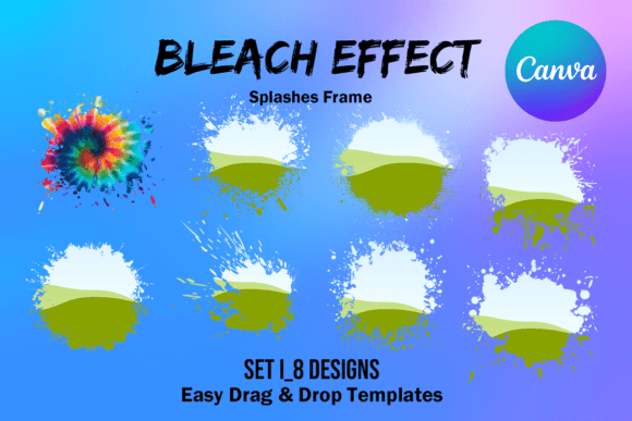 Canva Frame Template Bleach Effect: A Modern Design Asset