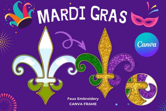 Master the Fleur De Lis Canva Frame Template Stitch