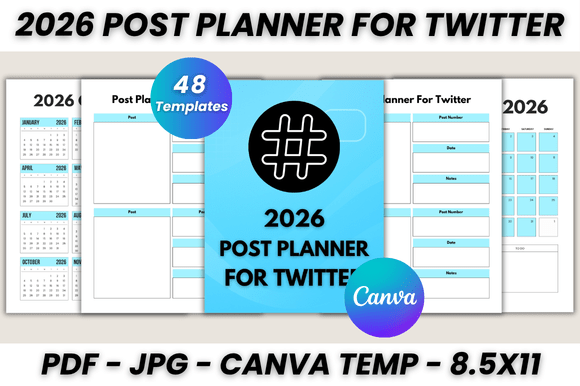 Master Your Twitter Strategy with the 2026 Post Planner Canva Template