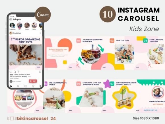 Maximize Engagement: A Guide to the Kids Zone Instagram Carousel Canva