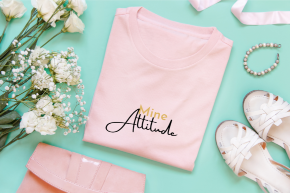 Mine Attitude T-Shirt Design in Canva 05: Your Go-To Bold Graphic Tee Template