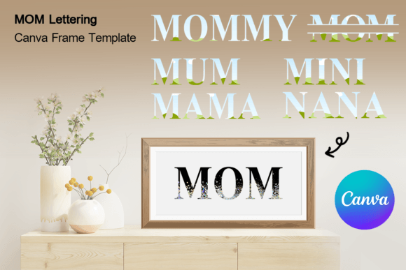 MOM Lettering Frame: A Canva Template for Meaningful Designs