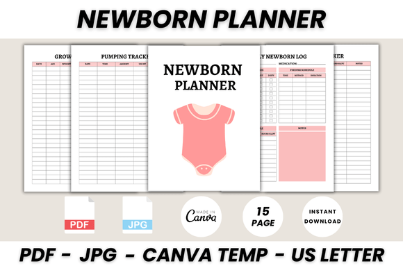 Streamline Your Routine with a Newborn Planner Canva Template