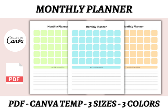 Streamline Your Workflow: A Guide to Monthly Planner Canva Template