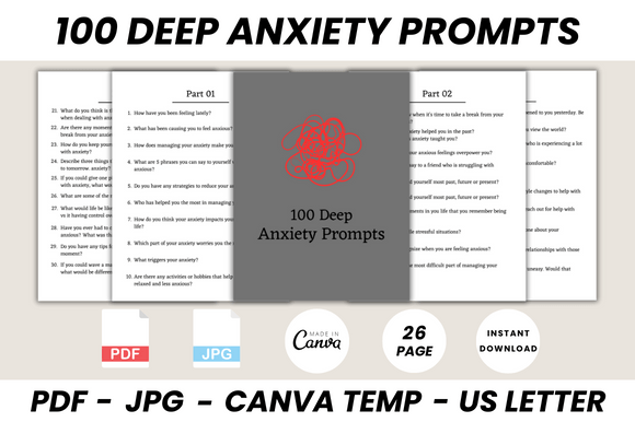 Transform Your Journaling with 100 Deep Anxiety Prompts